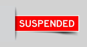 Suspended
