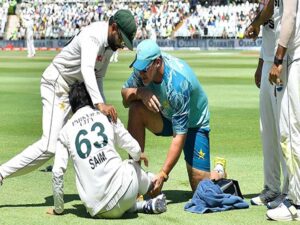 Injured Saim Ayub