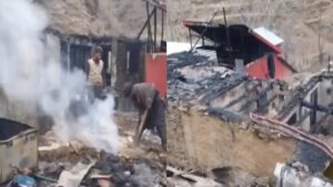 Fire Ravages Seven Houses